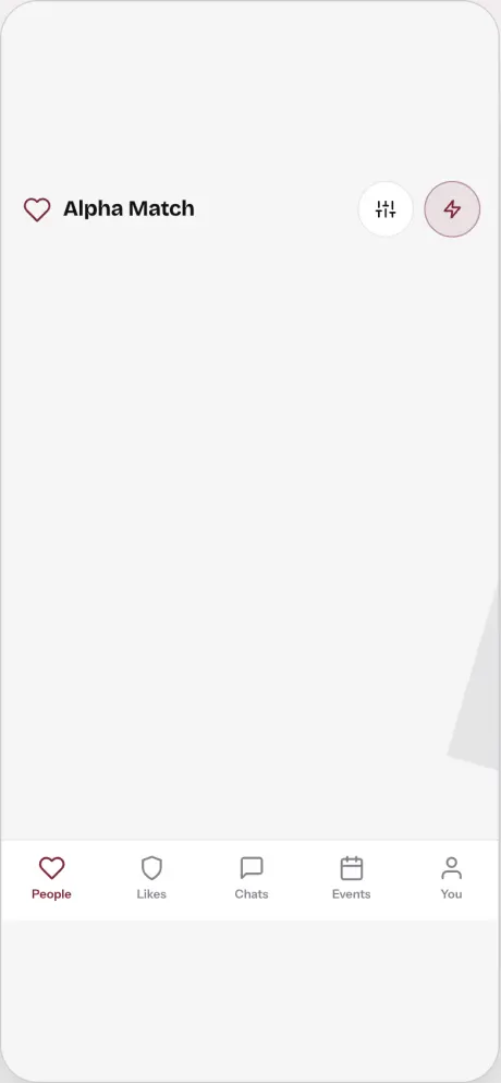 Alpha Match, profile.